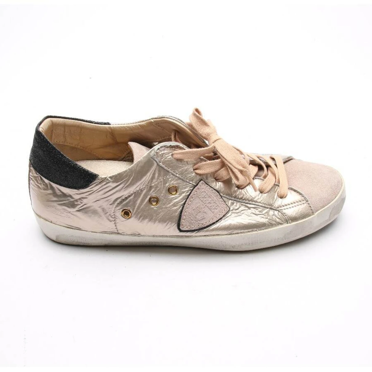 Pre-owned Philippe Model Leather Trainers In Pink