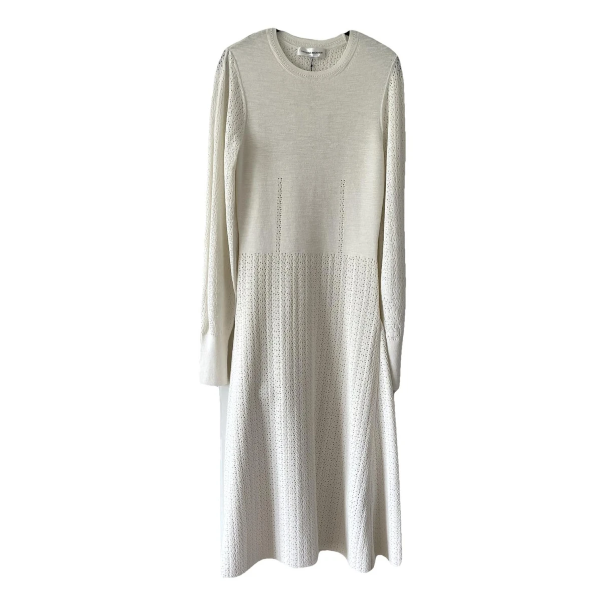 Pre-owned Victoria Beckham Mid-length Dress In White
