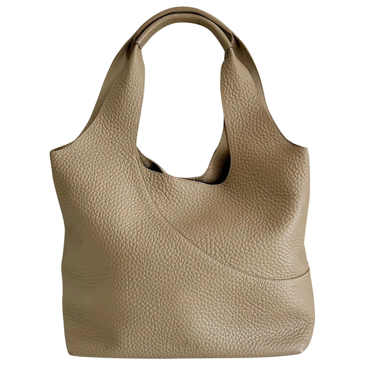 Pre-owned Hogan Leather Handbag In Beige