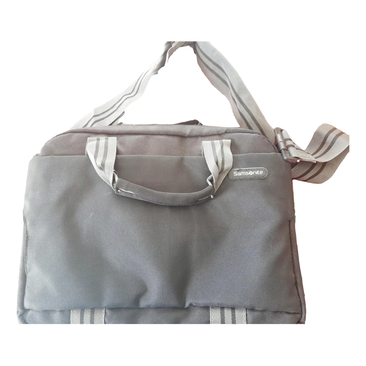 Pre-owned Samsonite Cloth Bag In Grey