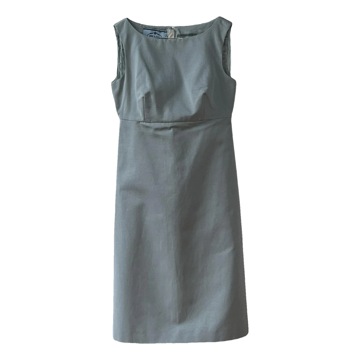 Pre-owned Prada Mini Dress In Turquoise
