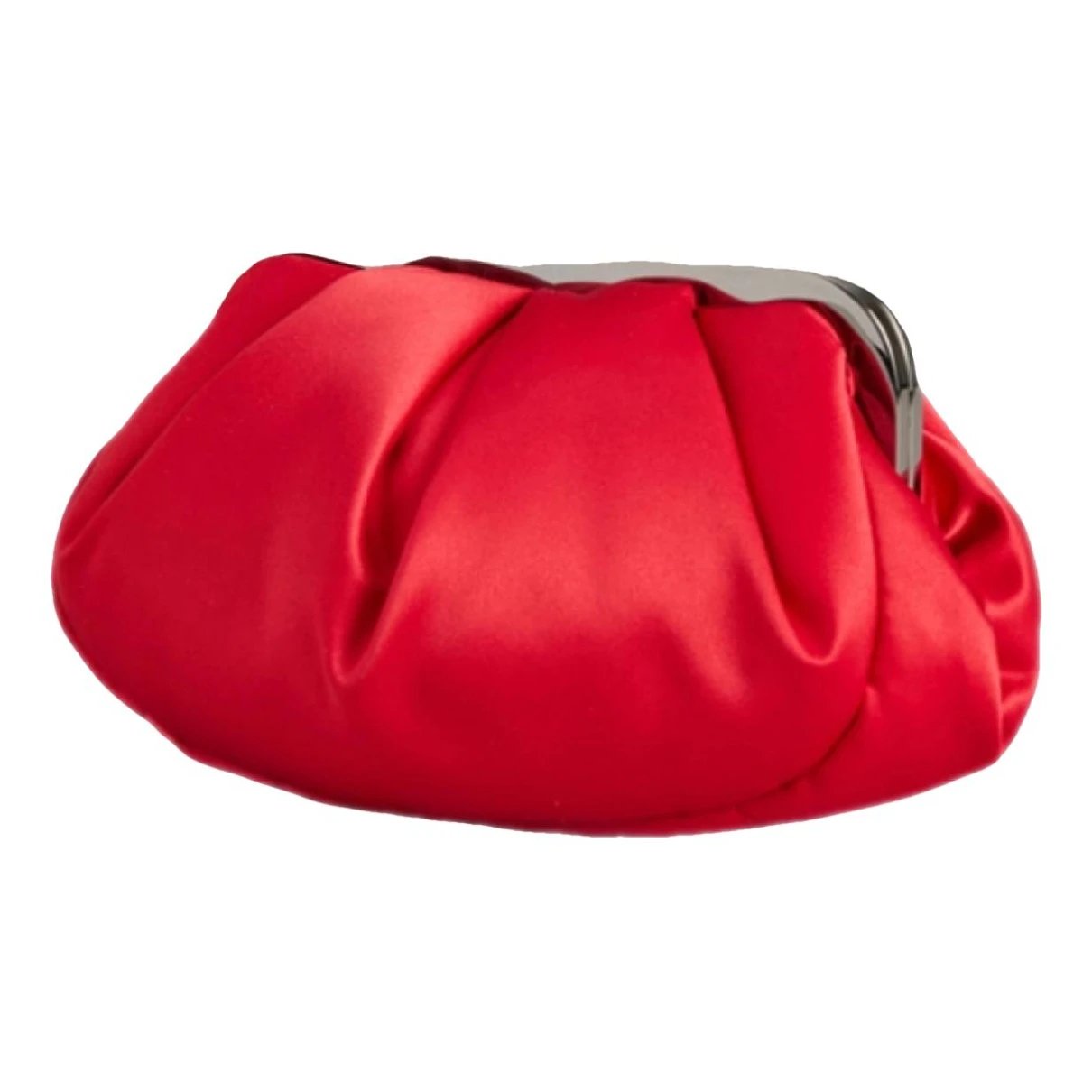 Pre-owned Max Mara Pasticcino Silk Crossbody Bag In Red