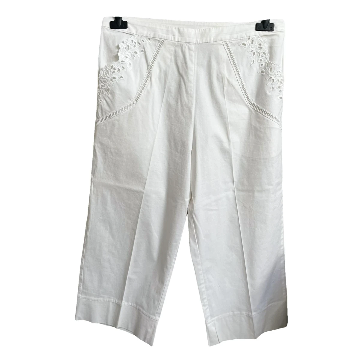 Pre-owned Ermanno Scervino Trousers In White