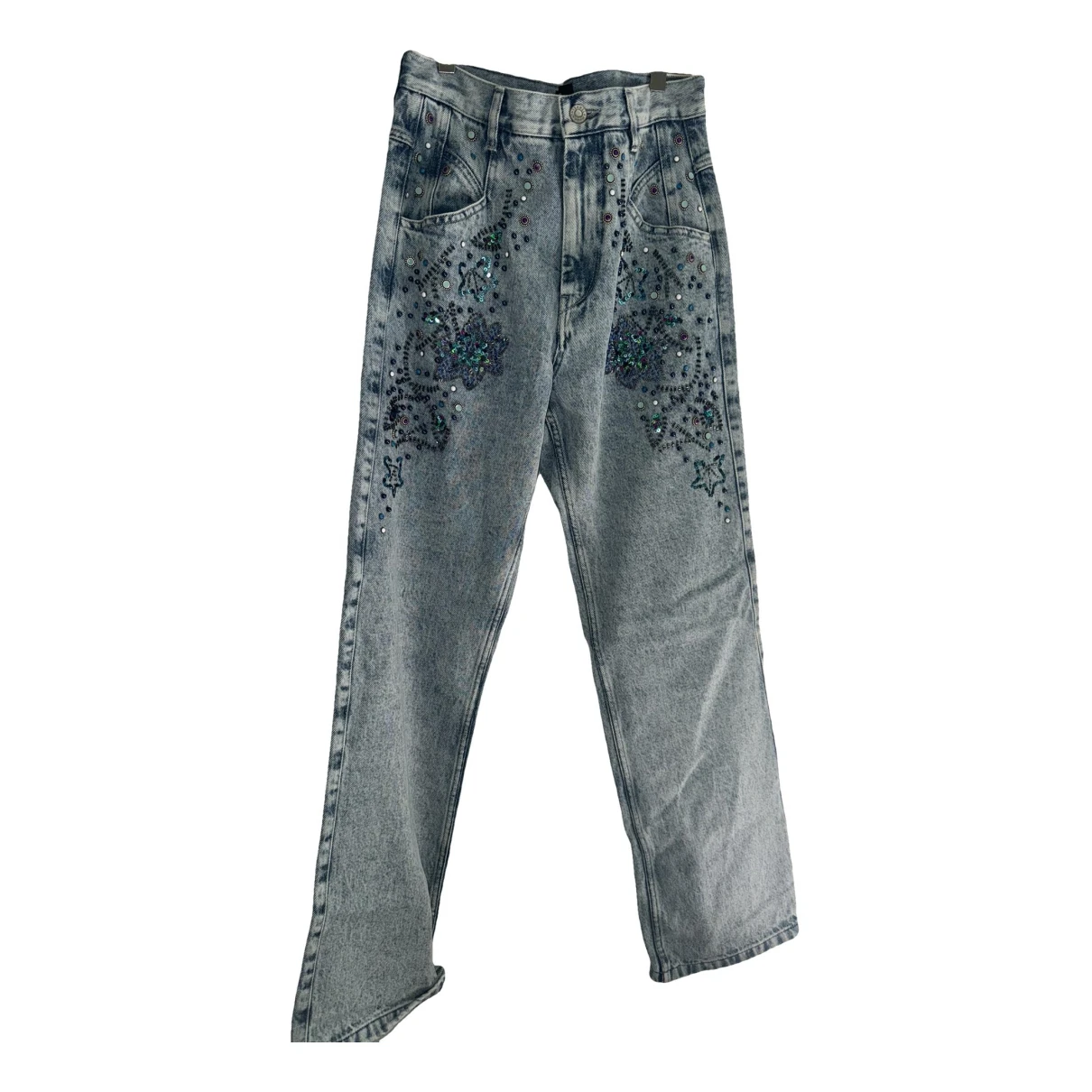 Pre-owned Isabel Marant Straight Jeans In Blue