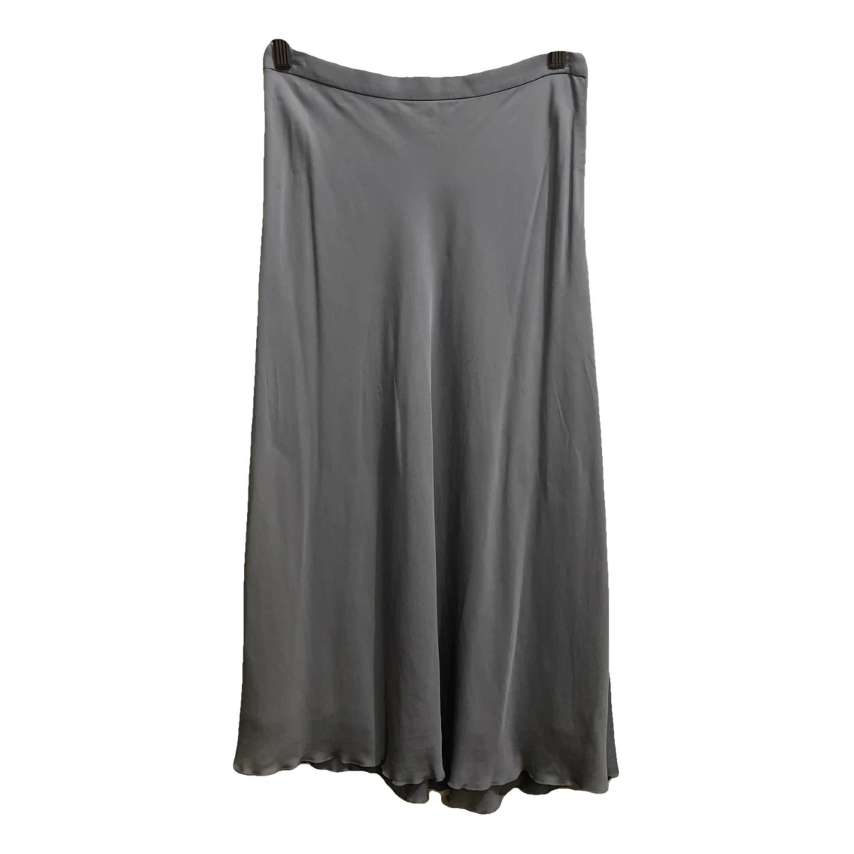 Pre-owned Theory Silk Mid-length Skirt In Blue