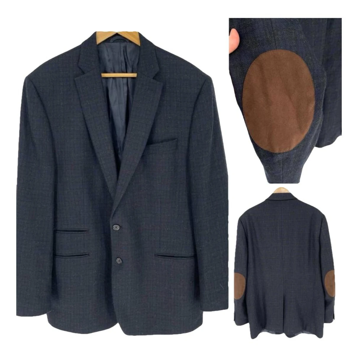 Pre-owned Lauren Ralph Lauren Wool Jacket In Grey