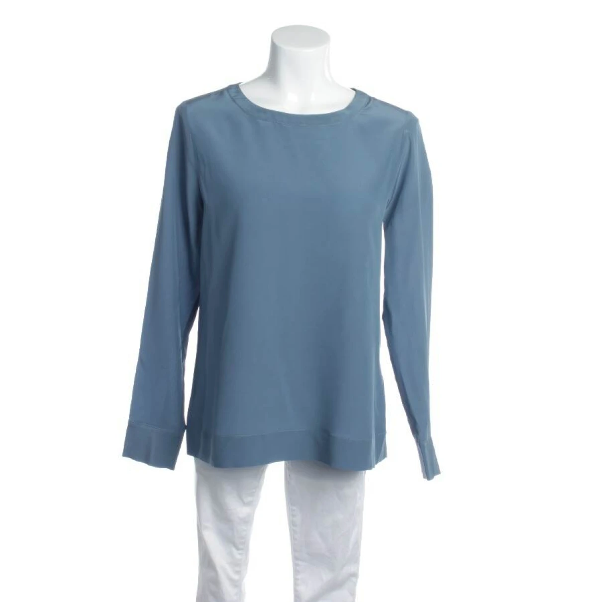 Pre-owned Peserico Silk Blouse In Blue