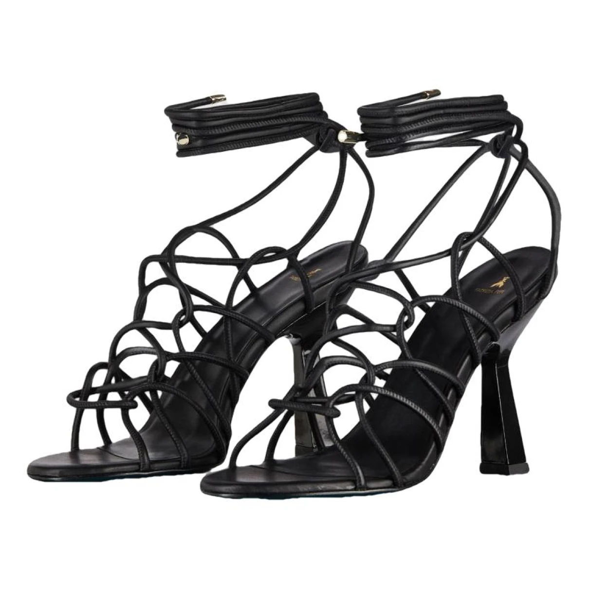 Pre-owned Patrizia Pepe Leather Lace Ups In Black