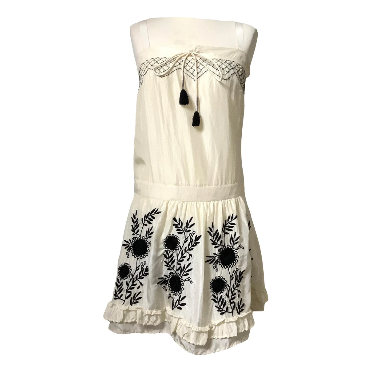 Pre-owned Juicy Couture Silk Dress In Beige