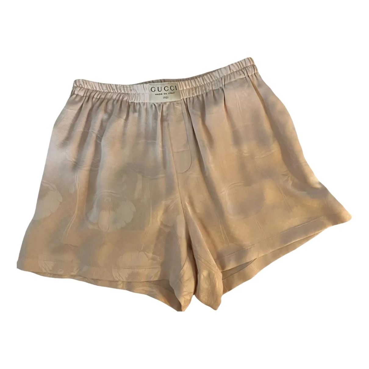 Pre-owned Gucci Silk Short Pants In Pink