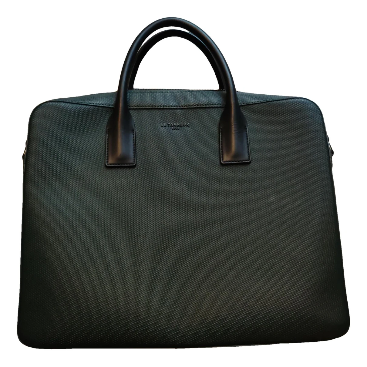Pre-owned Le Tanneur Leather Satchel In Green