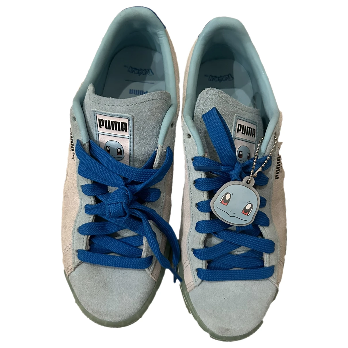 Pre-owned Puma Cloth Trainers In Blue