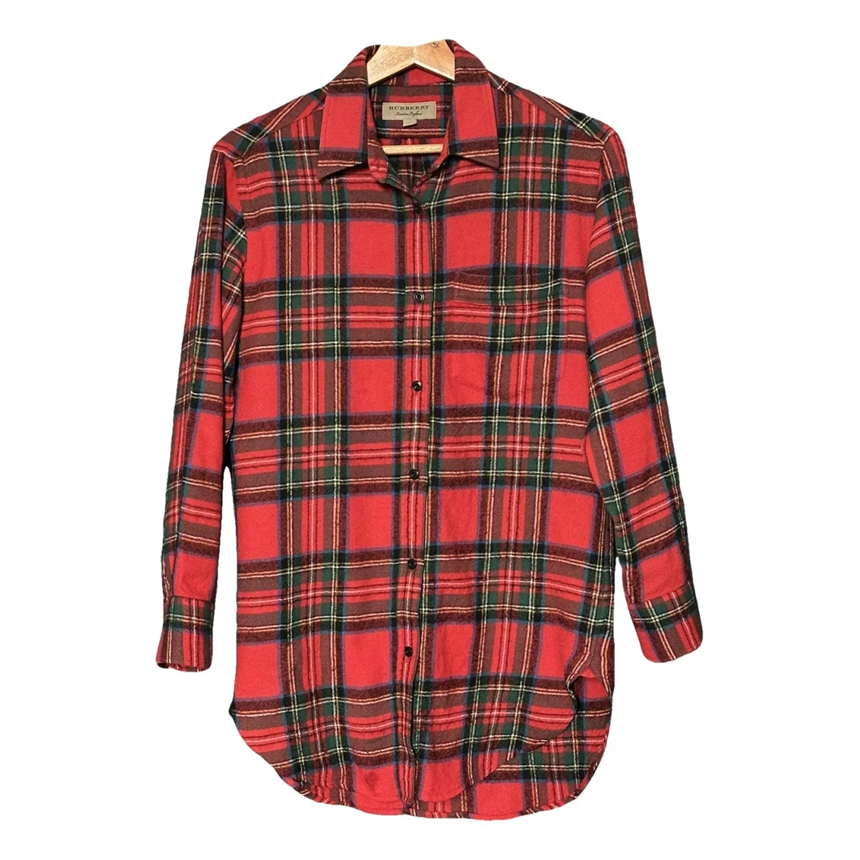 Pre-owned Burberry Wool Shirt In Red