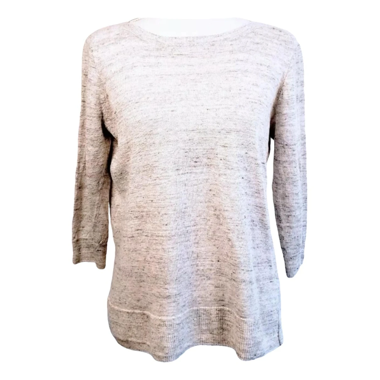 Pre-owned Madewell Linen Blouse In Grey