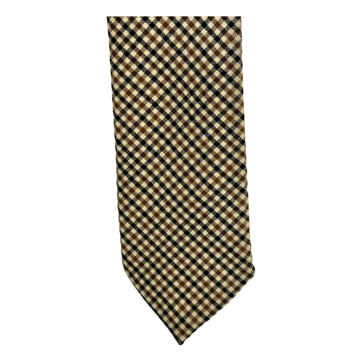 Pre-owned Prada Tie In Brown