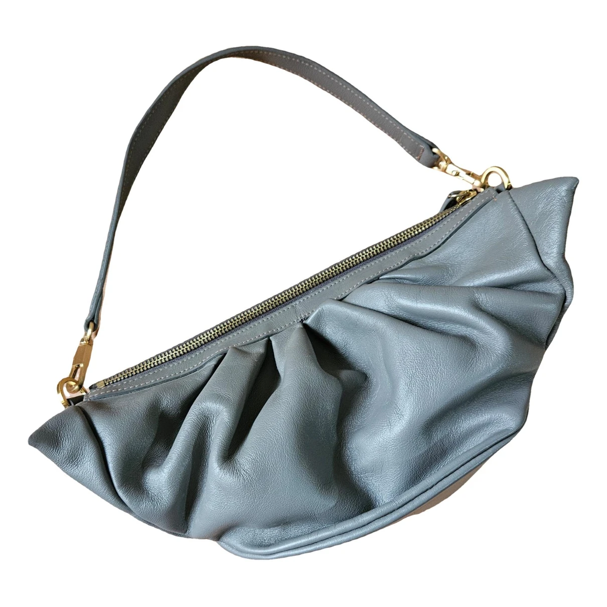 Pre-owned Reike Nen Leather Handbag In Grey