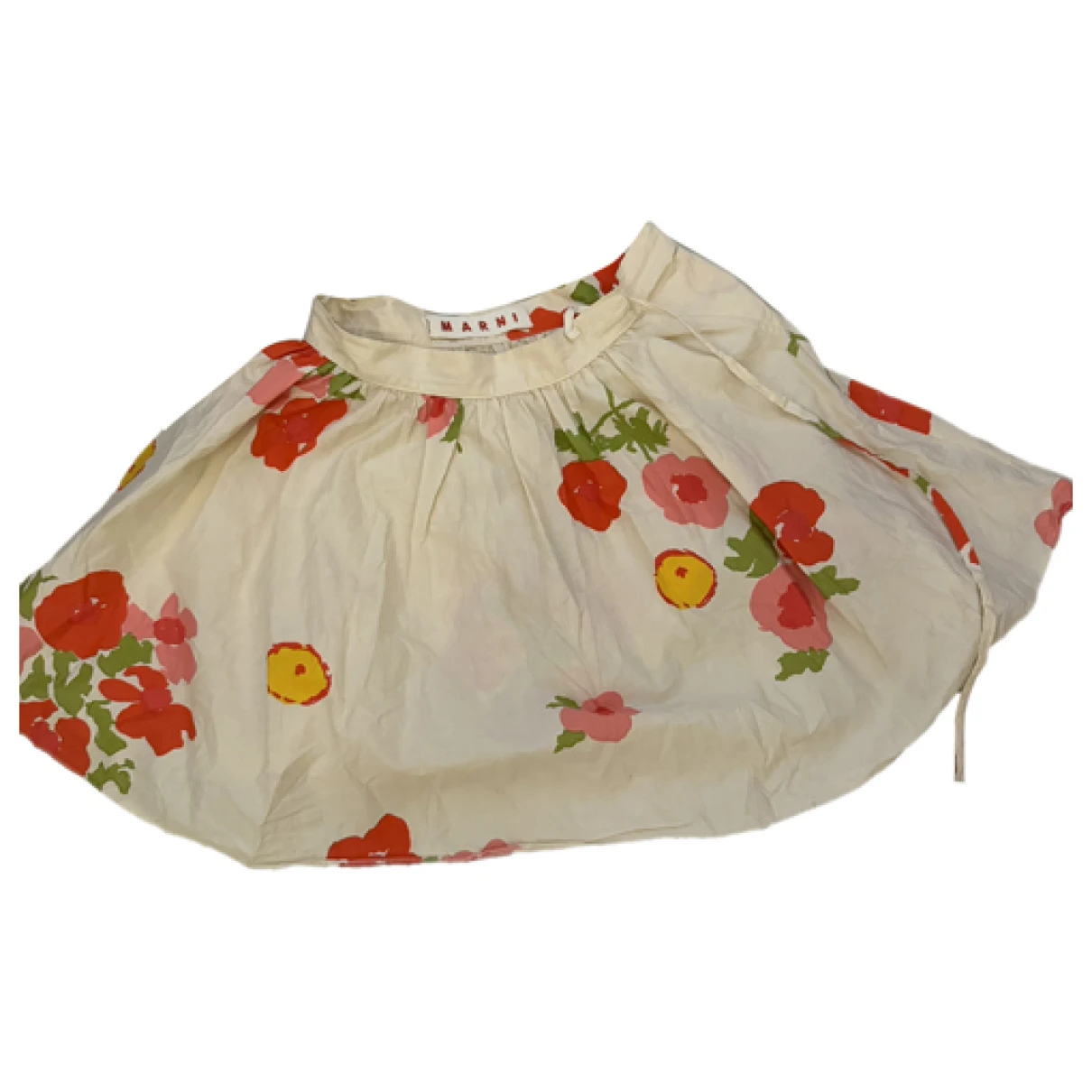 Pre-owned Marni Mini Skirt In Beige
