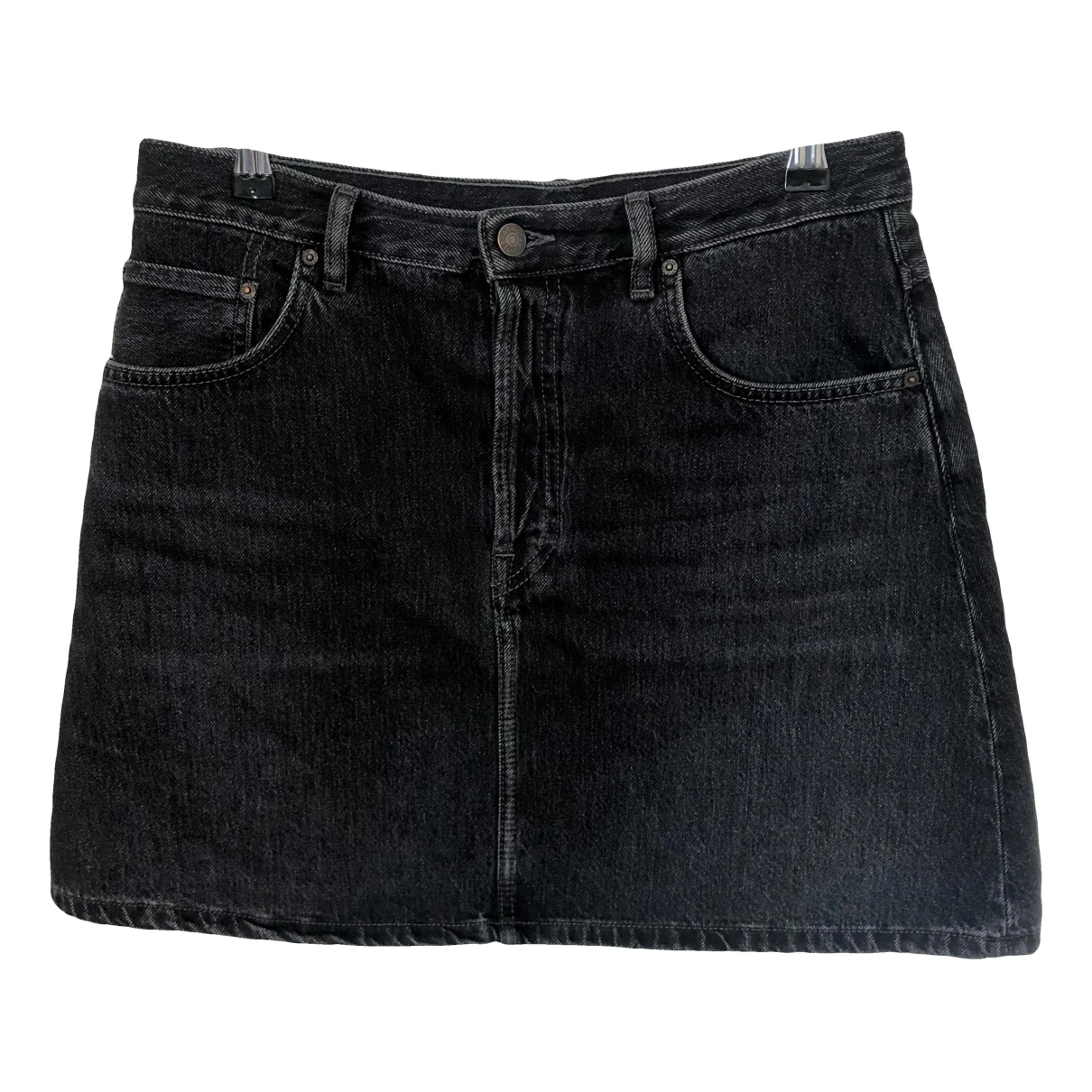 Pre-owned Acne Studios Mini Skirt In Anthracite