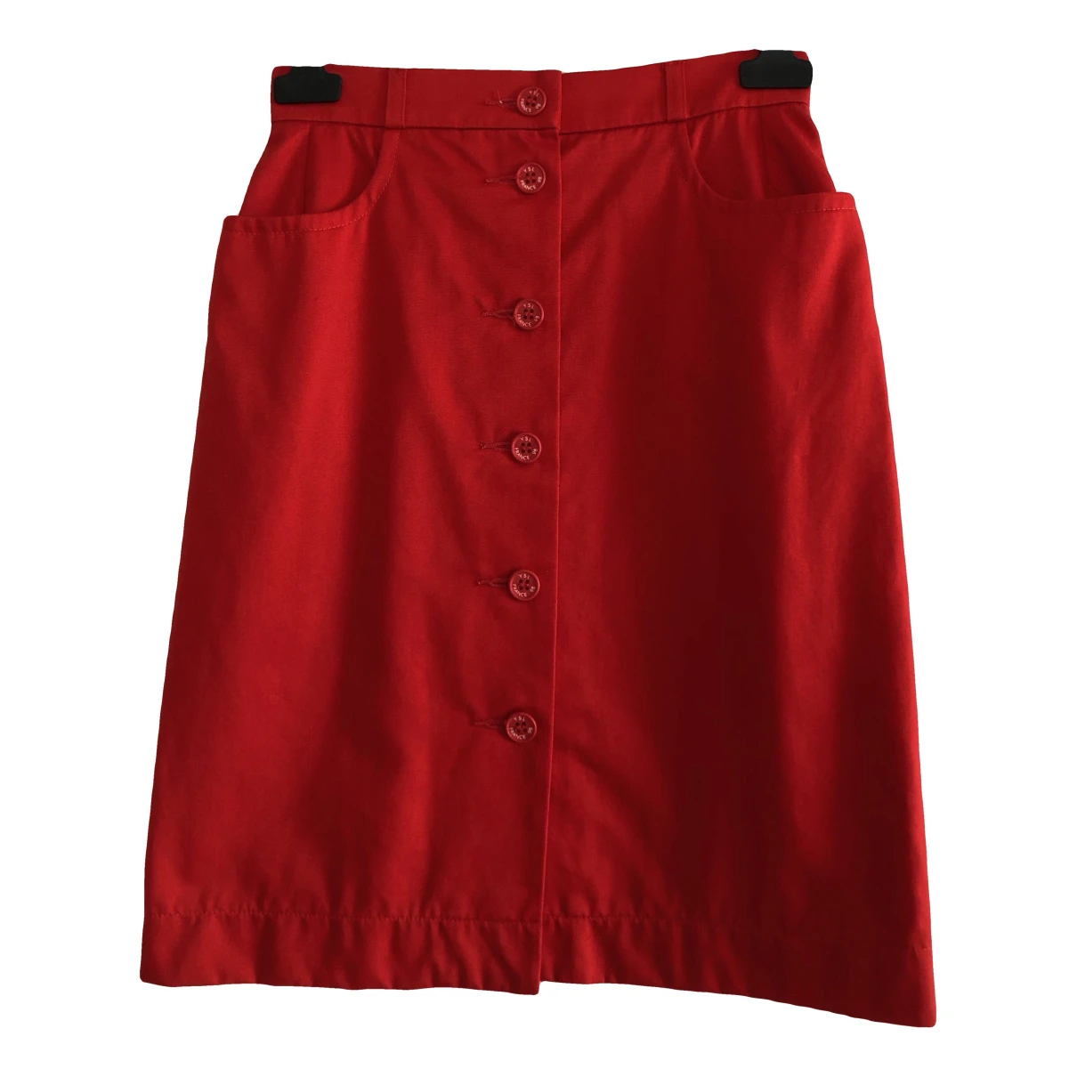 Pre-owned Saint Laurent Mini Skirt In Red
