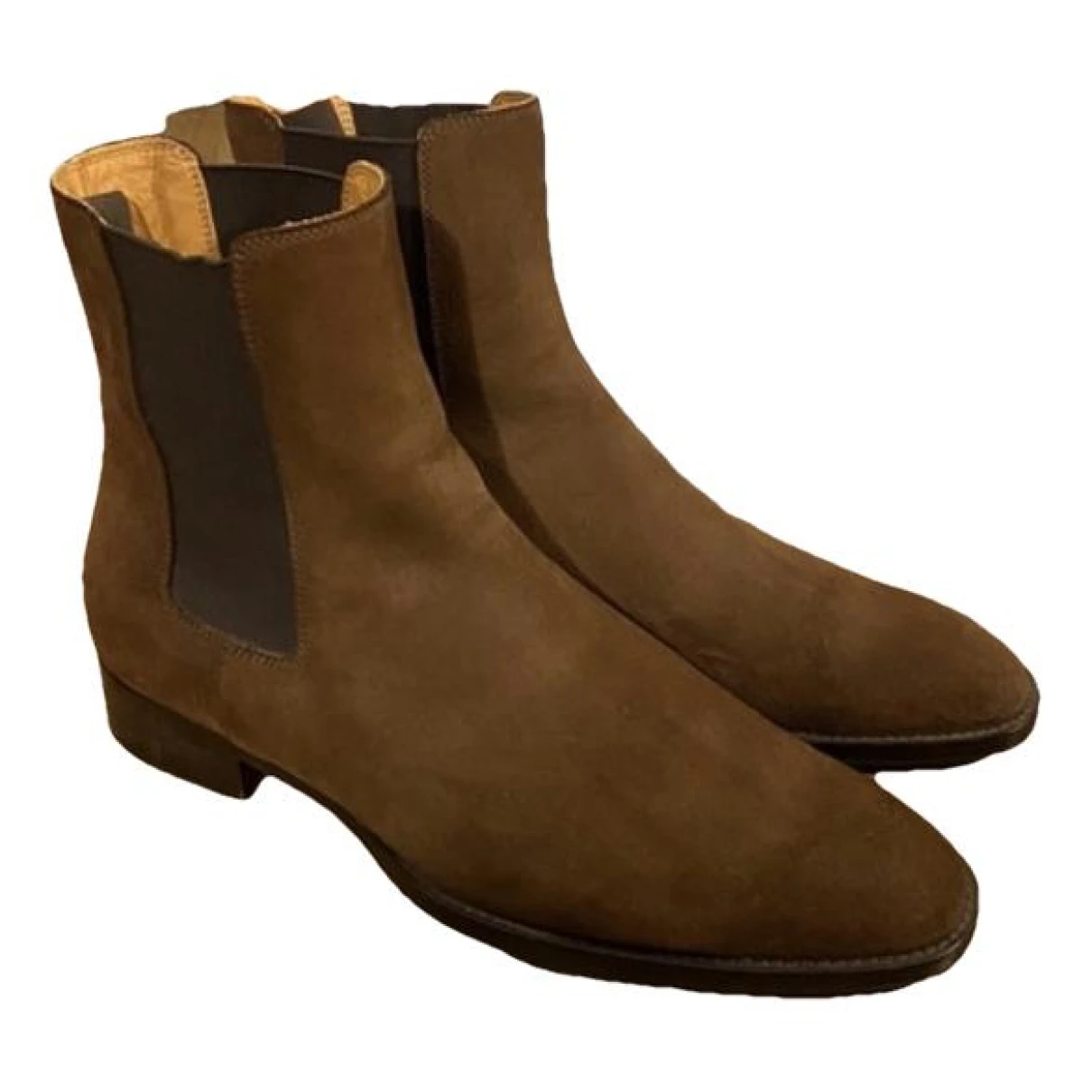 Pre-owned Sandro Boots In Brown