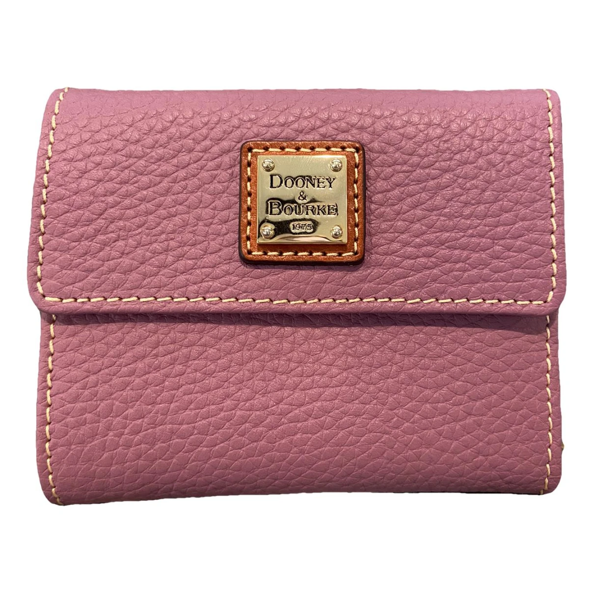 Pre-owned Dooney & Bourke Leather Wallet In Pink