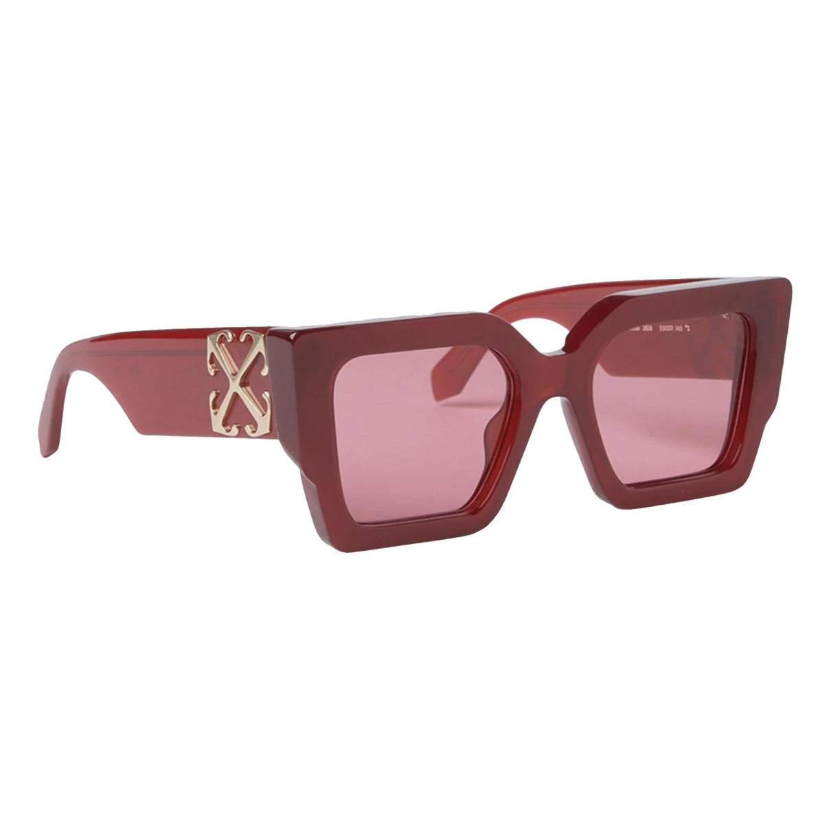 Pre-owned Off-white Oversized Sunglasses In Red
