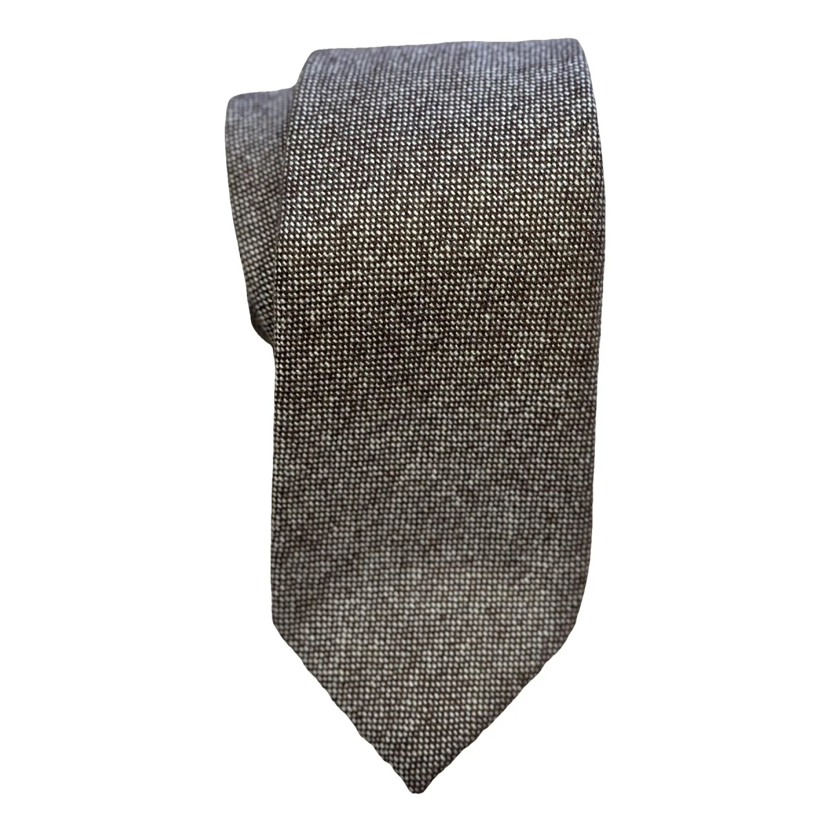 Pre-owned Borrelli Cashmere Tie In Brown