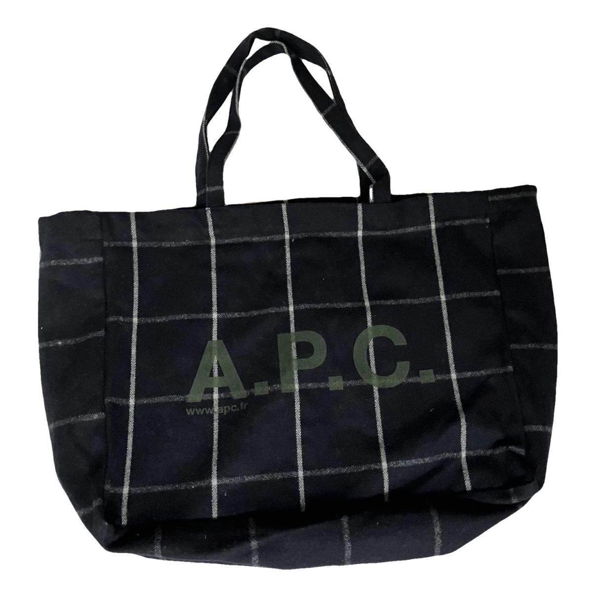 Pre-owned Apc Wool Handbag In Blue
