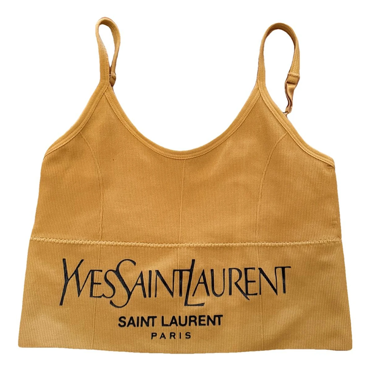 Pre-owned Saint Laurent Vest In Yellow