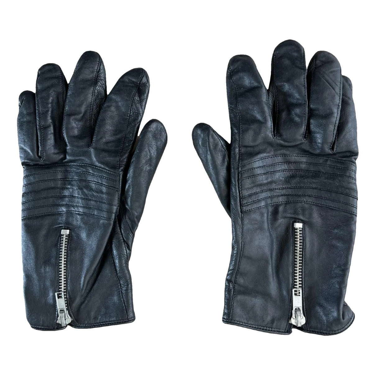Pre-owned Filippa K Leather Gloves In Black