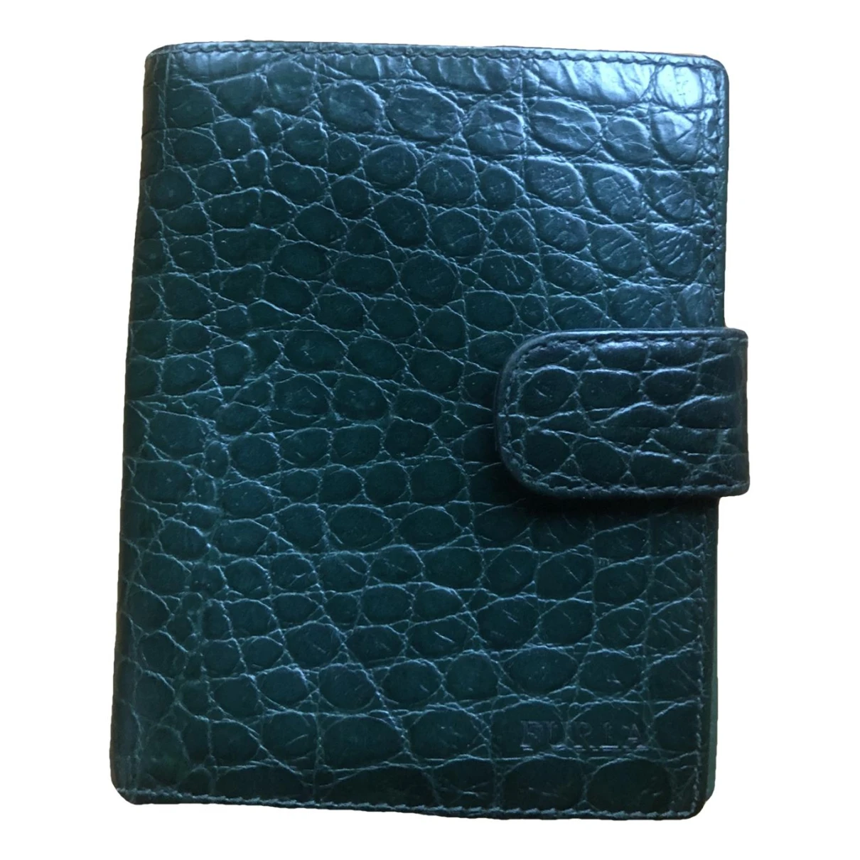 Pre-owned Furla Leather Wallet In Green