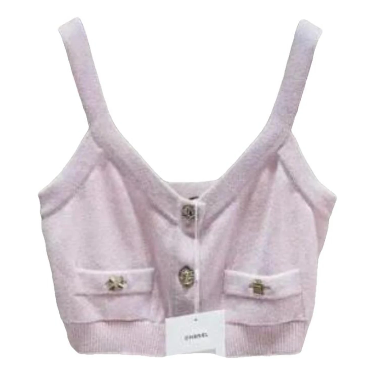 Pre-owned Chanel Cashmere Corset In Pink