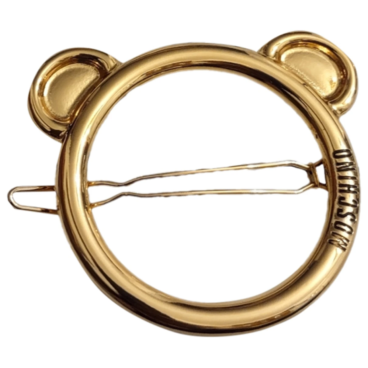 Pre-owned Moschino Hair Accessory In Gold