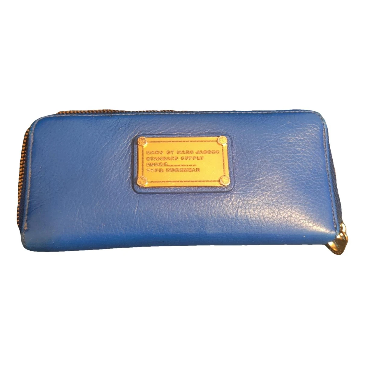 Pre-owned Marc By Marc Jacobs Leather Wallet In Blue