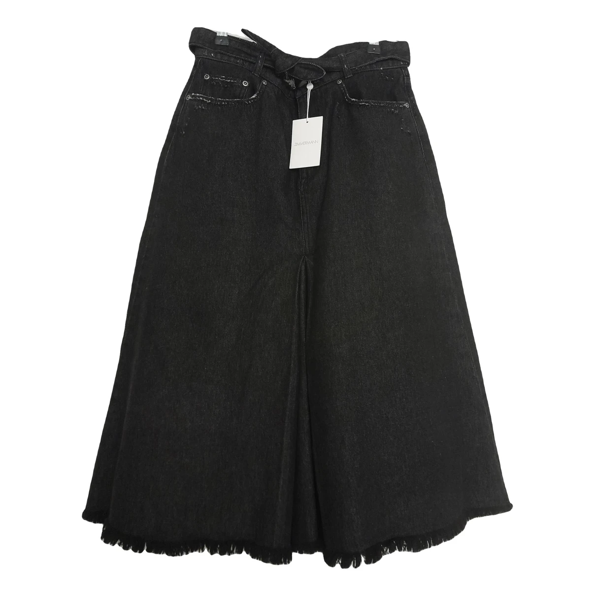 Pre-owned Zimmermann Mid-length Skirt In Black