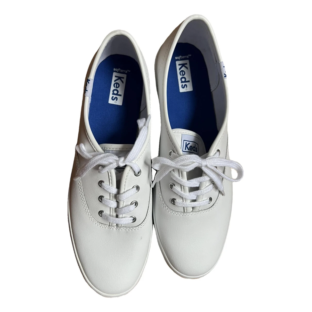 Pre-owned Keds Leather Flats In White