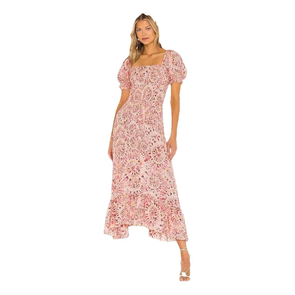 Pre-owned Misa Maxi Dress In Pink