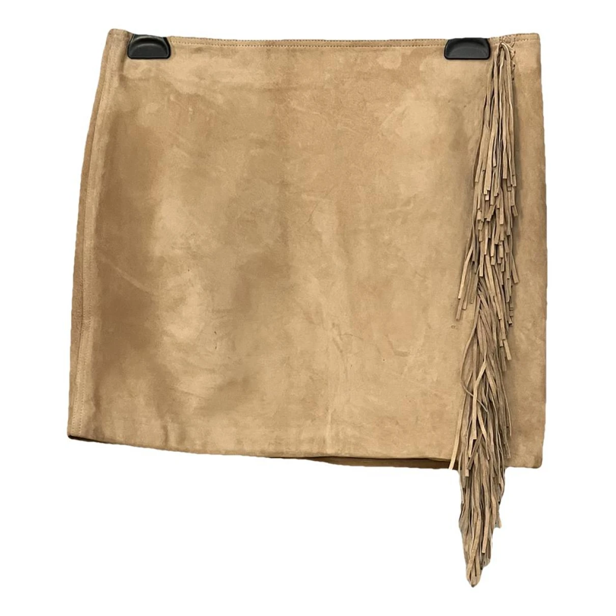 Pre-owned Versace Mini Skirt In Camel