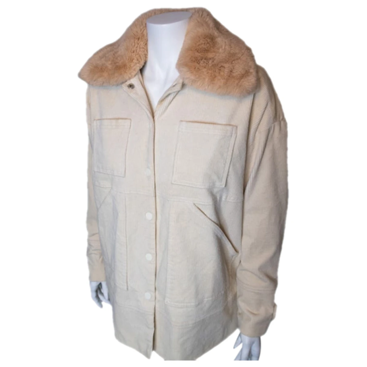 Pre-owned Ganni Jacket In White