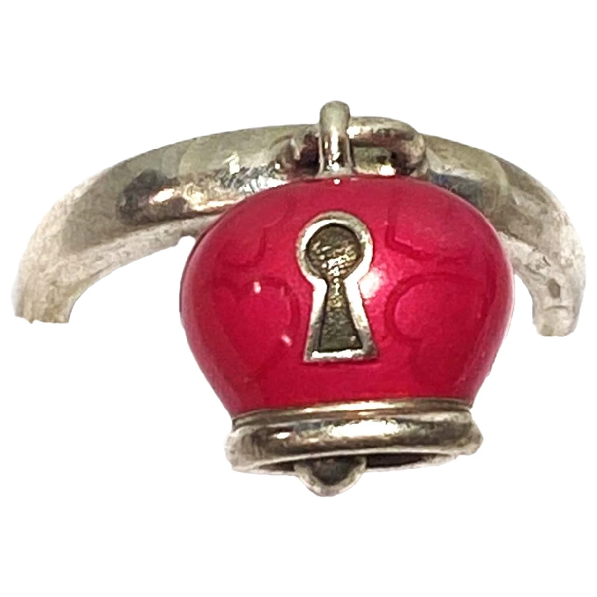Pre-owned Chantecler Silver Ring In Red