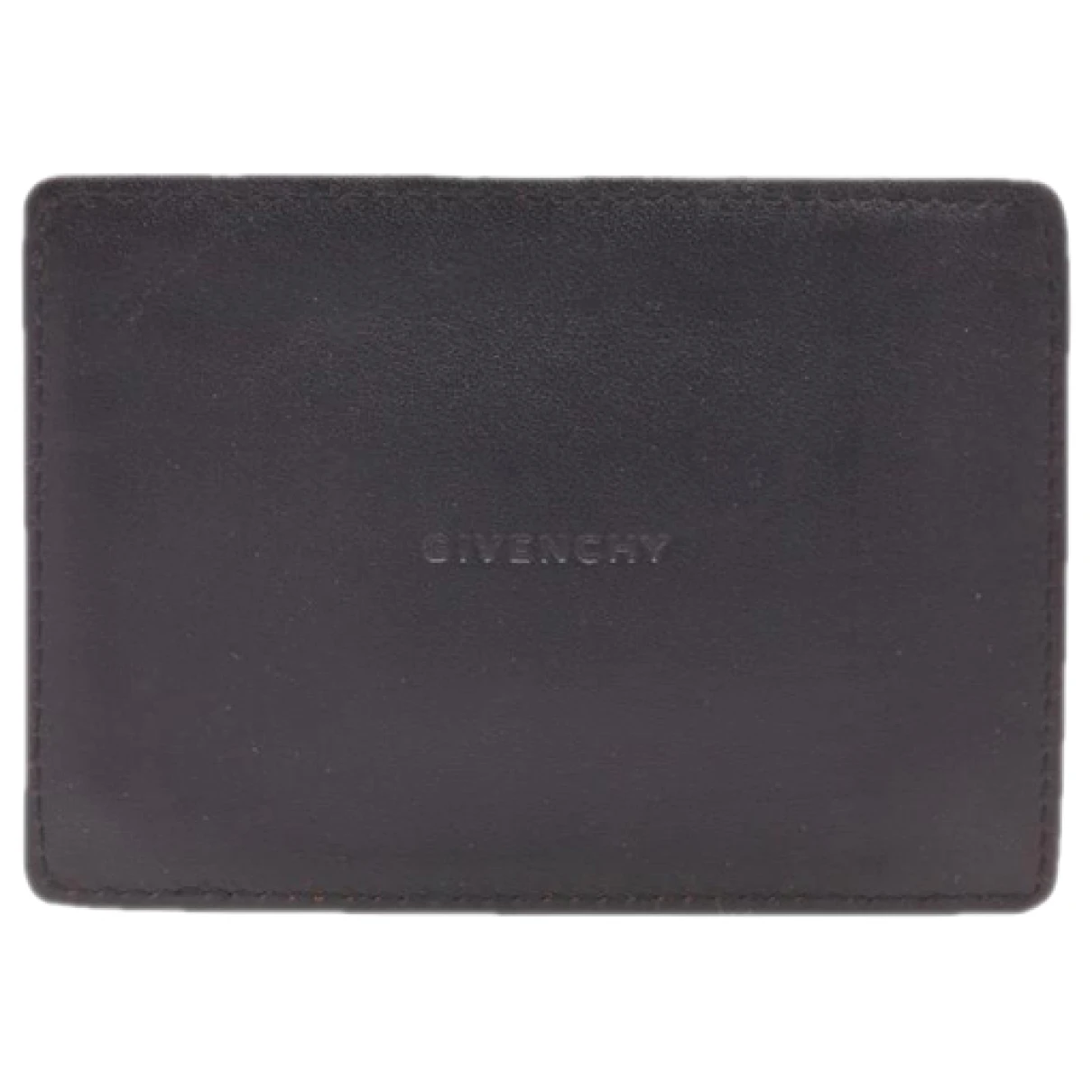 Pre-owned Givenchy Leather Wallet In Black