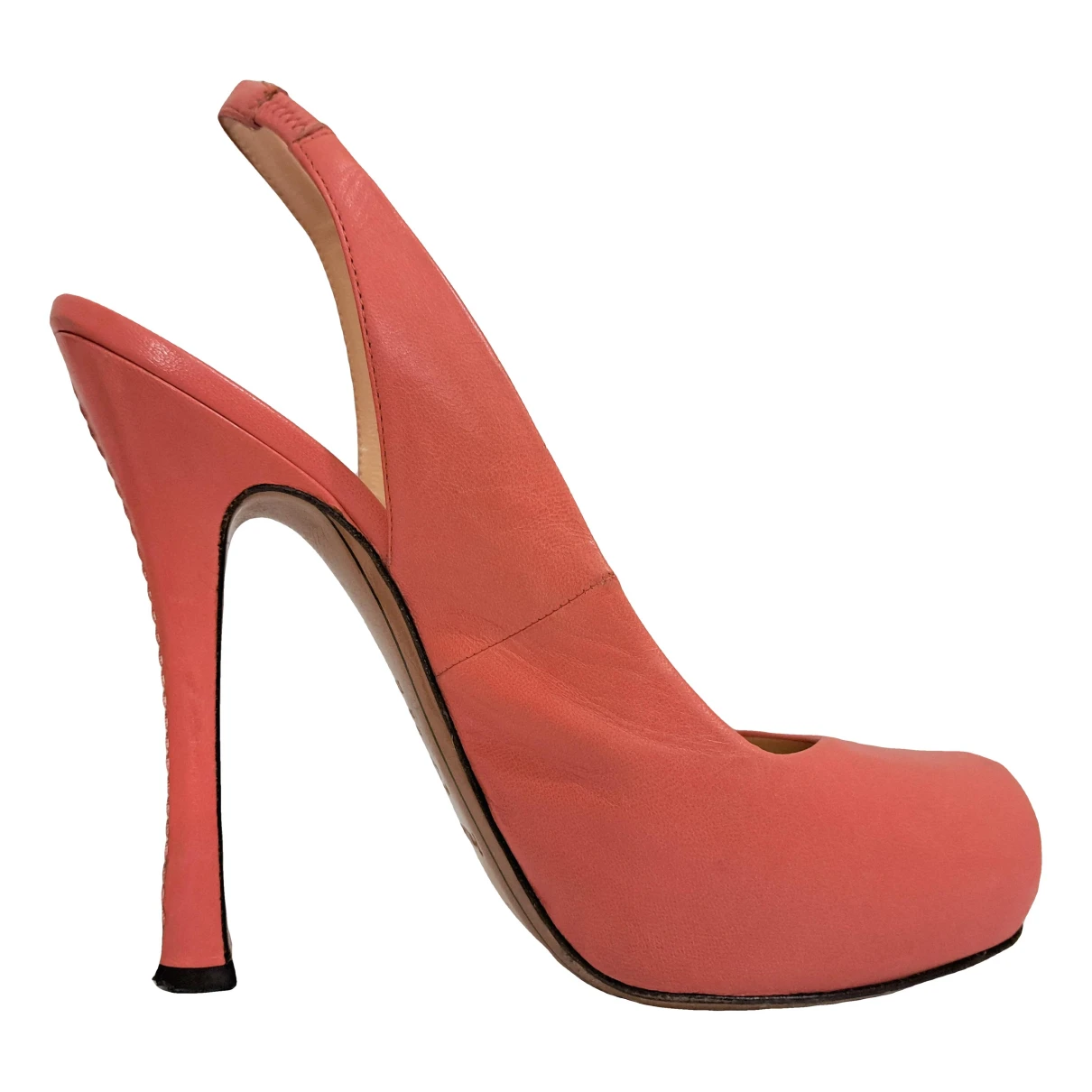 Pre-owned Pollini Leather Heels In Pink