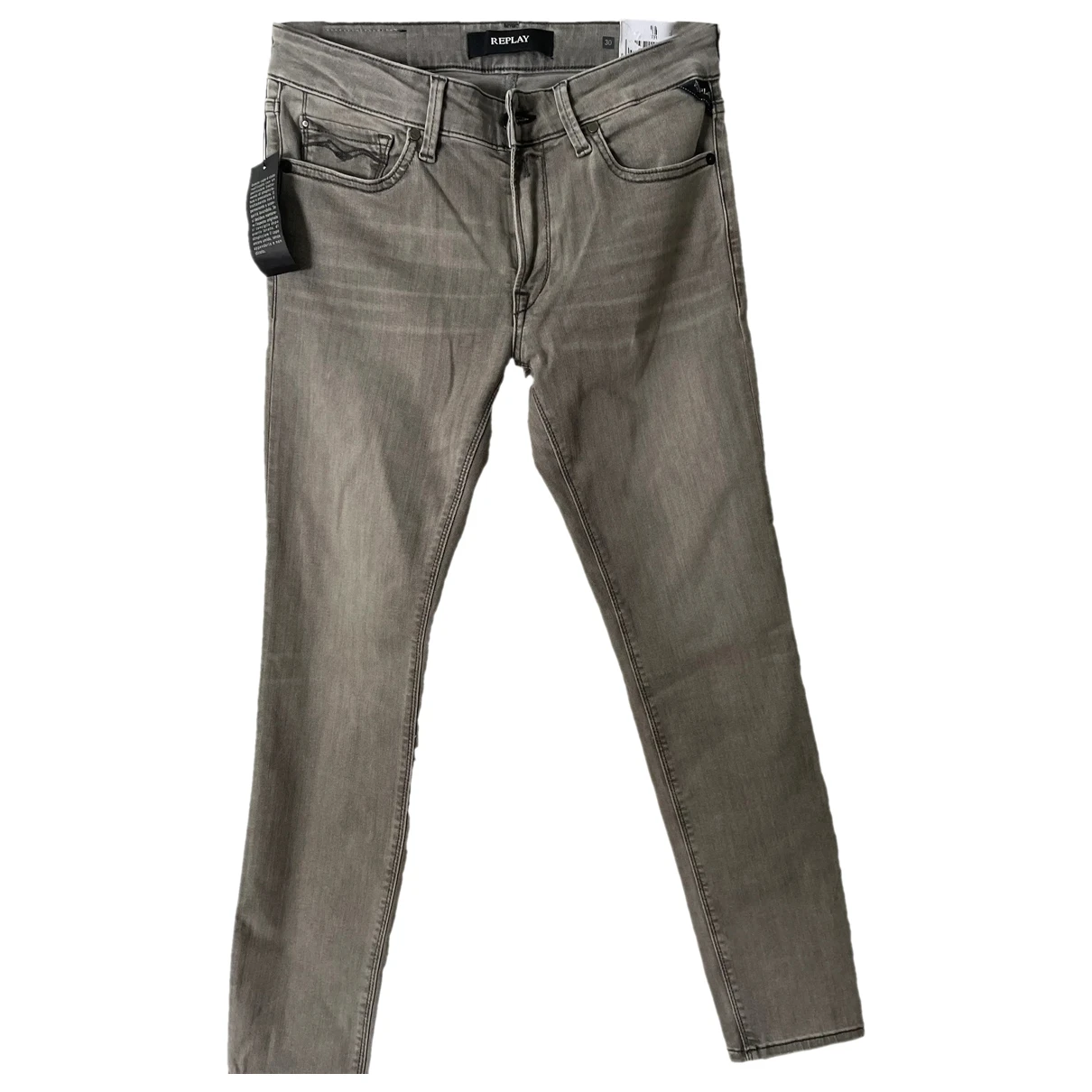 Pre-owned Replay Jeans In Grey