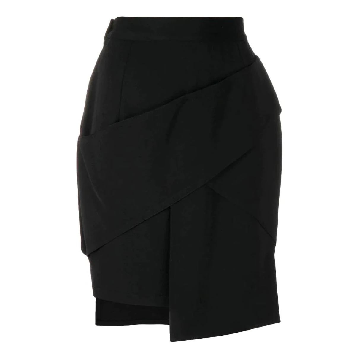 Pre-owned Versace Wool Skirt In Black
