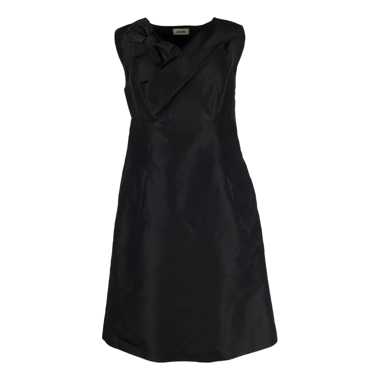Pre-owned Moschino Silk Dress In Black