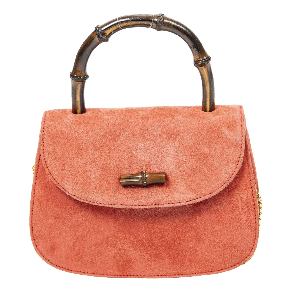 Pre-owned Gucci Leather Handbag In Orange