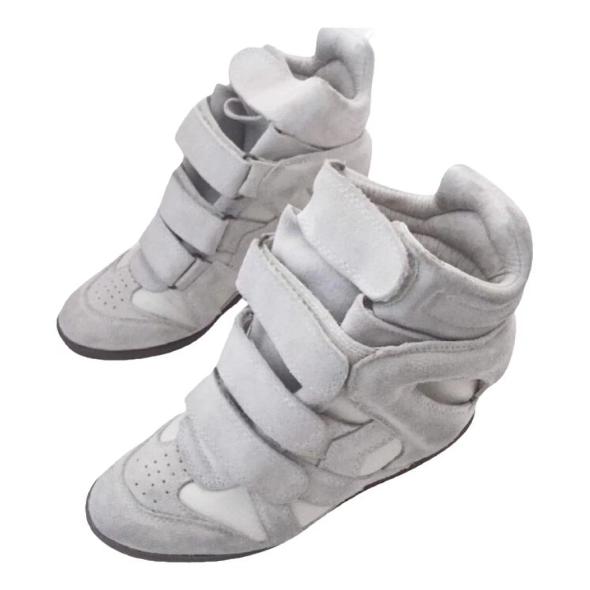 Pre-owned Isabel Marant Beckett Trainers In Ecru
