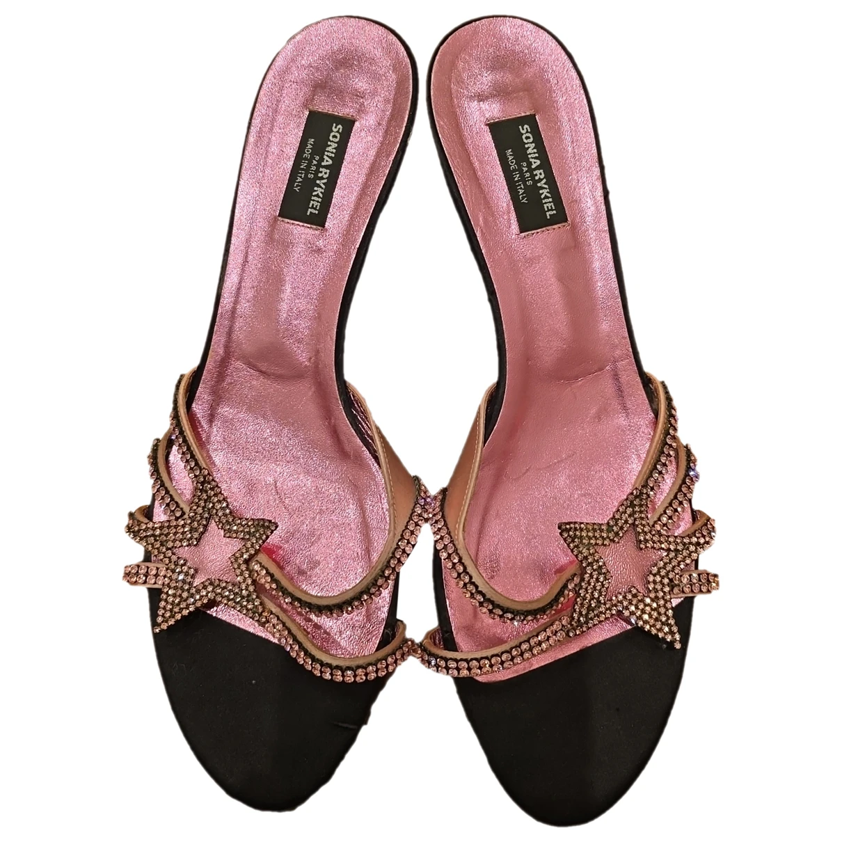 Pre-owned Sonia Rykiel Glitter Sandals In Pink