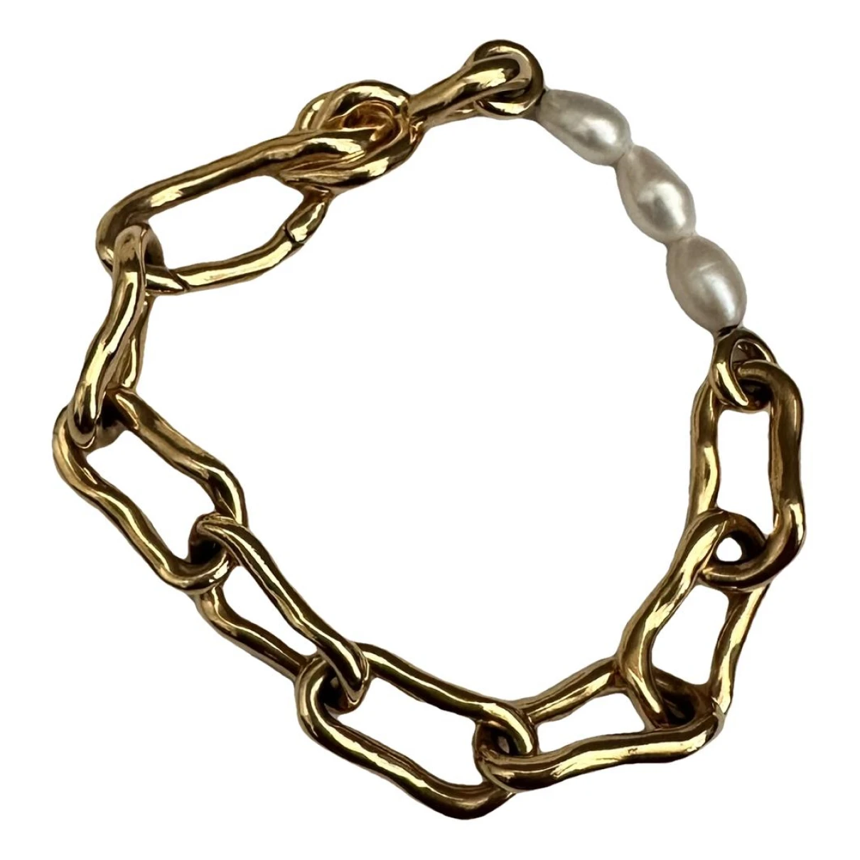 Pre-owned Missoma Bracelet In Gold