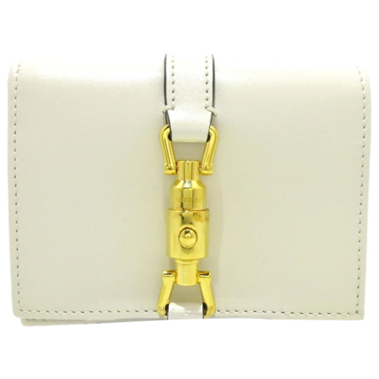 Pre-owned Gucci Jackie 1961 Leather Purse In White